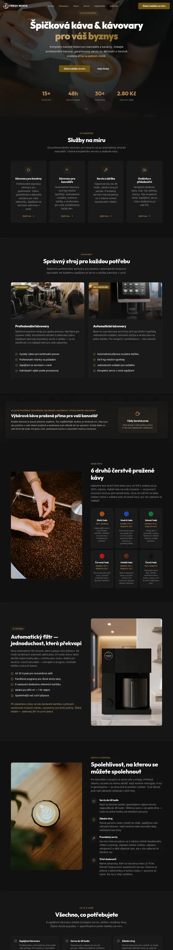 Náhled webu freshbeans.cz